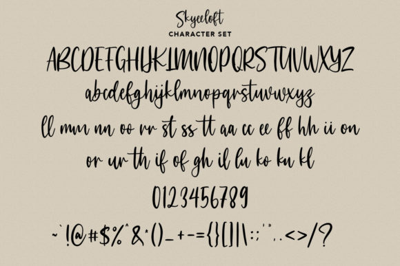 Skyeeloft Font Poster 9