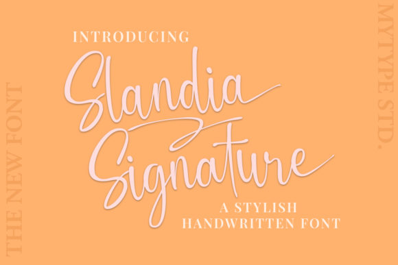 Slandia Signature Font Poster 1