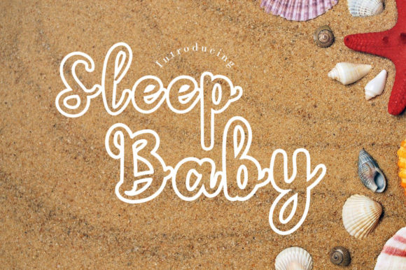 Sleep Baby Font Poster 1