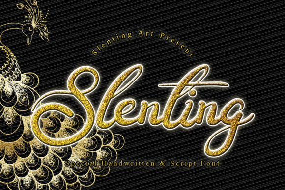 Slenting Font Poster 1