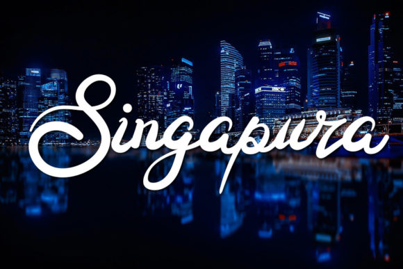 Slenting Font Poster 2