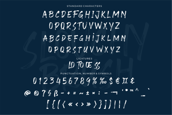 Slouchy Brush Font Poster 16