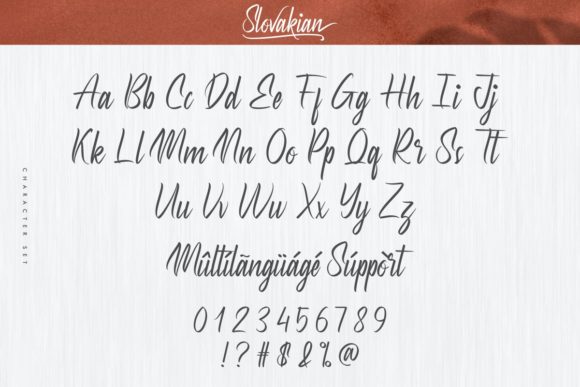 Slovakian Font Poster 4