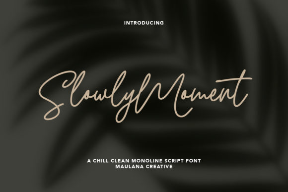 Slowly Moment Font Poster 1