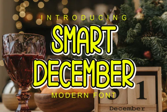 Smart December Font Smart December Font Poster 1