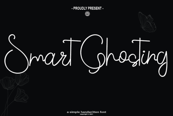 Smart Ghosting Font Poster 1