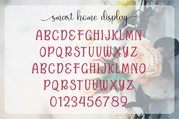 Smart Home Font Poster 2