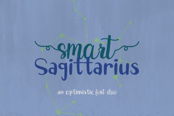 Smart Sagittarius Duo Font Poster 1