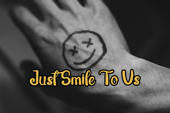 Smile Emoji Font Poster 2