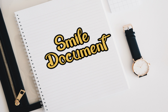 Smile Emoji Font Poster 3