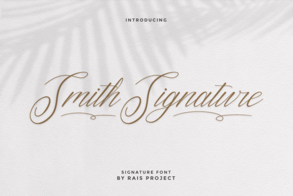 Smith Signature Font Poster 1