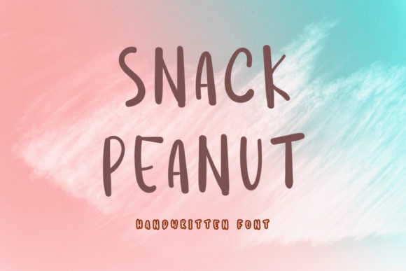 Snack Peanut Font Poster 1