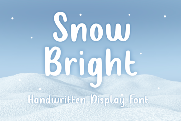 Snow Bright Font Poster 1