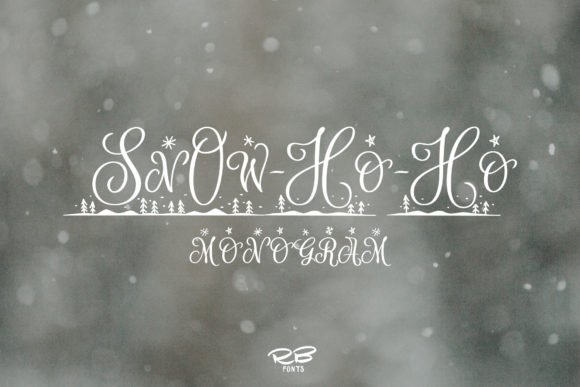 Snow-Ho-Ho Font Poster 1