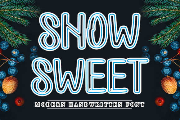 Snow Sweet Font Poster 1