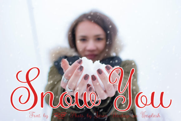 Snow You Font Poster 1