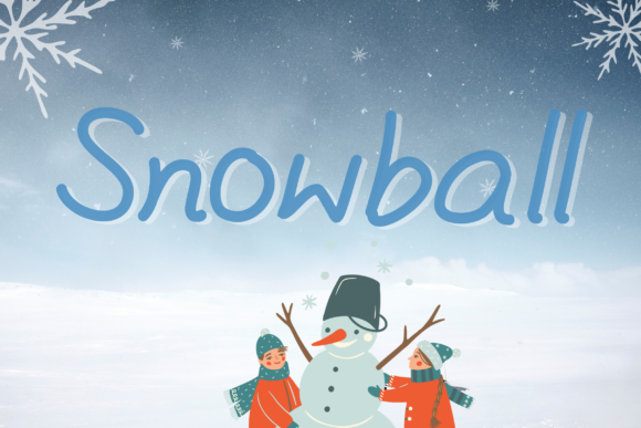 Snowball Font Poster 1