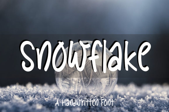 Snowflake Font Poster 1