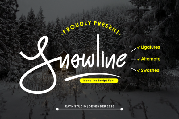 Snowline Font Poster 1