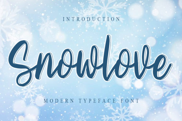 Snowlove Font Poster 1