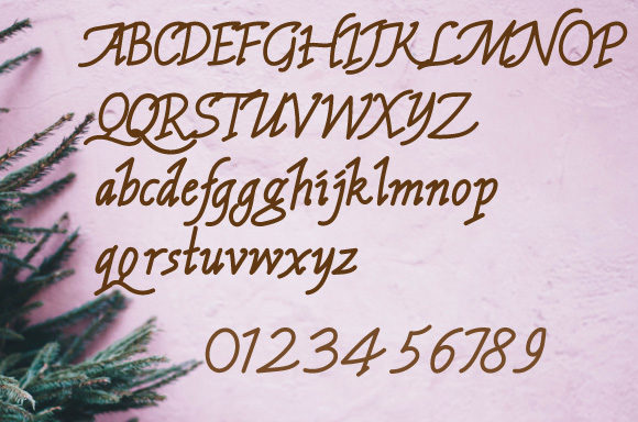 Snowman Font Poster 4