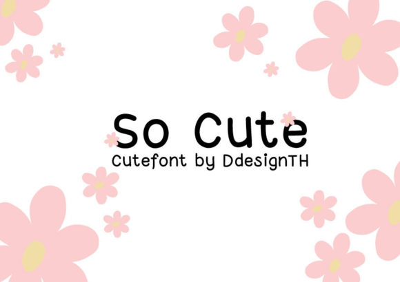 So Cute Font Poster 1