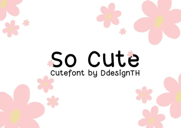 So Cute Font So Cute Font Poster 1