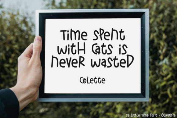 So Little Time Font Poster 5