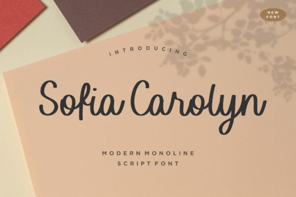 Sofia Carolyn Font Poster 1