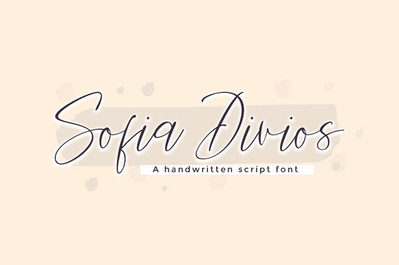 Sofia Divios Script Font Poster 1