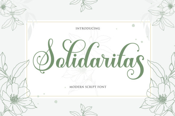 Solidaritas Font Poster 1