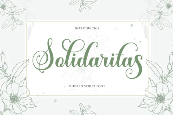 Solidaritas Font Solidaritas Font Poster 1