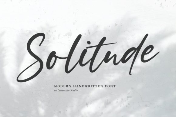 Solitude Font Poster 1