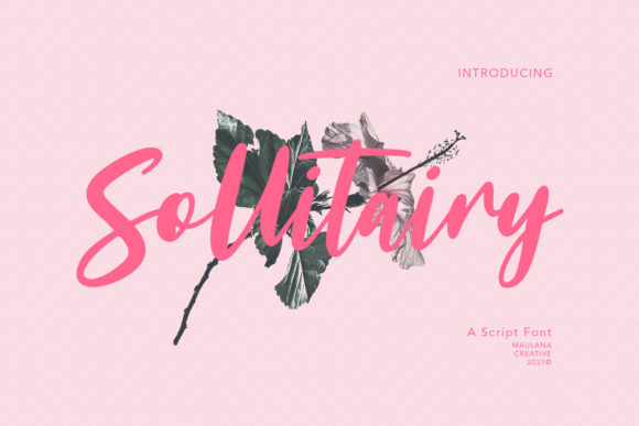 Sollitairy Script Font Poster 1