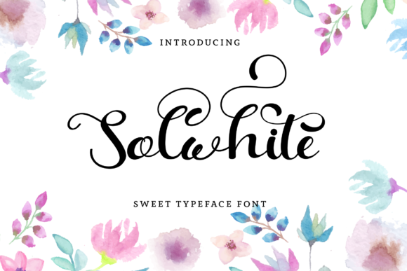 Solwhite Font Poster 1