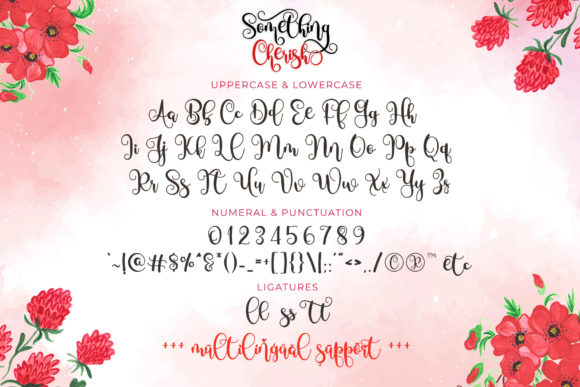 Something Cherish Font Poster 11