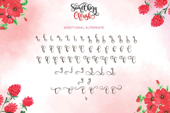 Something Cherish Font Poster 13