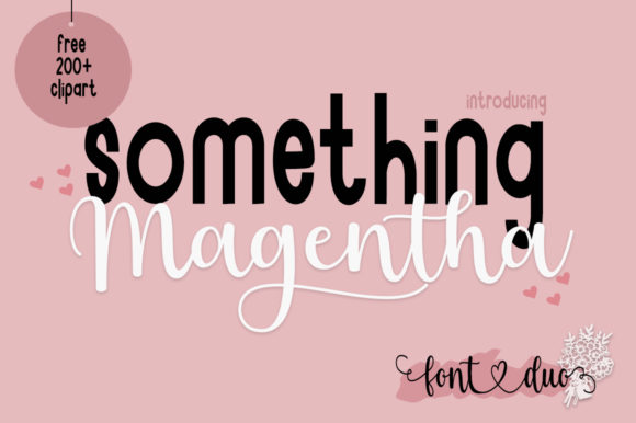 Something Magentha Font Poster 1