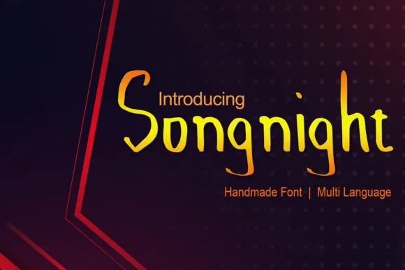Songnight Font Songnight Font Poster 1