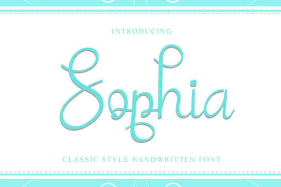 Sophia Font Poster 1