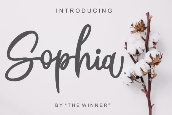 Sophia Font Poster 1