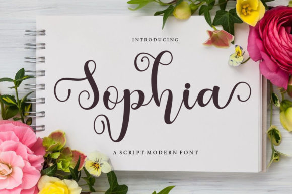 Sophia Font Poster 1