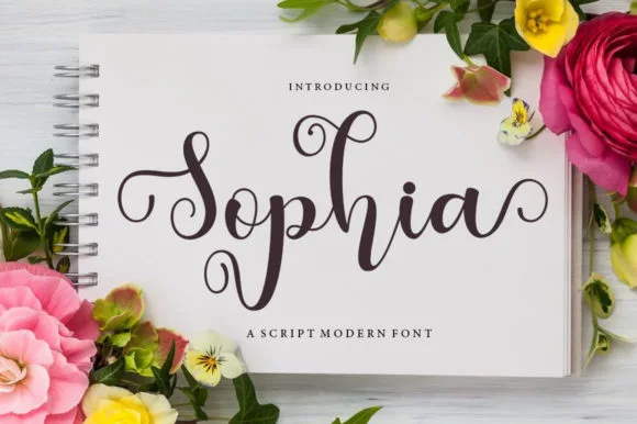 Sophia Font Sophia Font Poster 1