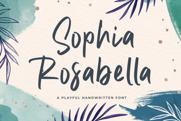 Sophia Rosabella Font Poster 1