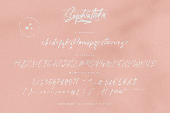 Sophiaticha Font Poster 8