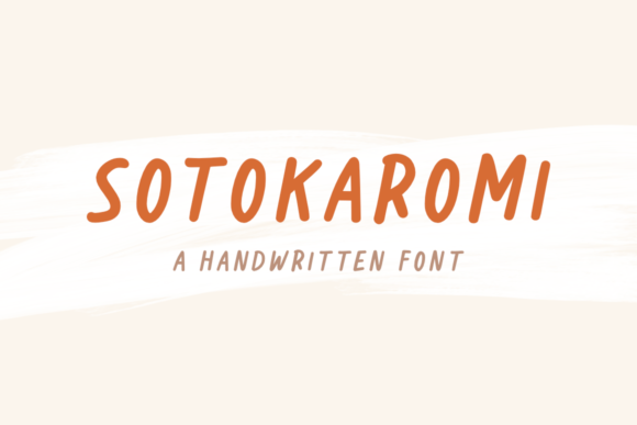 Sotokaromi Font Poster 1