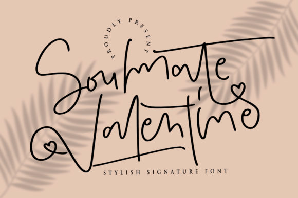 Soulmate Valentine Font Poster 1