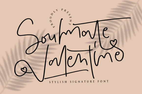 Soulmate Valentine Font Soulmate Valentine Font Poster 1