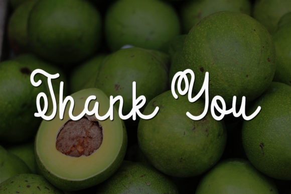 Sour Avocado Font Poster 5
