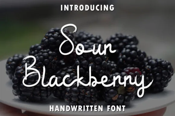 Sour Blackberry Font Sour Blackberry Font Poster 1